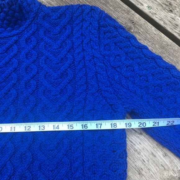 Aran Mor Irish made merino wool sweater sz medium - Picture 5 of 12